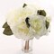 Cream White Rose Bouquet with 6 Silk Flowers &#x26; Foliage by Floral Home&#xAE;
